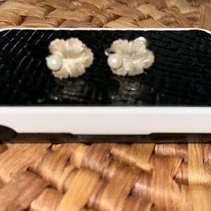 Van Dell Vintage Valuable Sterling Silver & Pearl Earrings